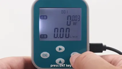Nastavení hodnoty alarmu s nízkým průtokem (anglická verze)